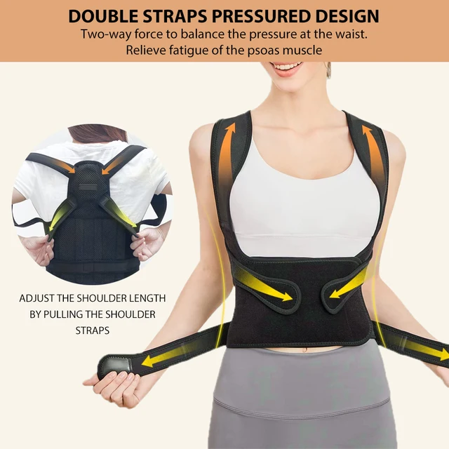 Back Brace and Posture Corrector for Women and Men Adjustable and Lightweight Straightener for Scoliosis Hunchback Correction 5