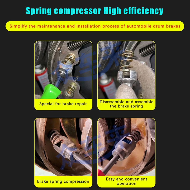 Attrezzo per la riparazione e l'installazione dei freni a tamburo per auto, compressore per molle e pattini, attrezzo per il fissaggio delle rondelle, strumento per la manutenzione automobilistica - Image 5