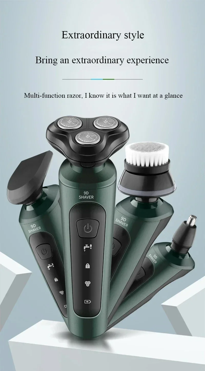 Xiaomi Electric Shaver for Men Waterproof Electric Trimmer Razor Wet Dry Use Rechargeable Battery Rotary Shavers Machine shaving