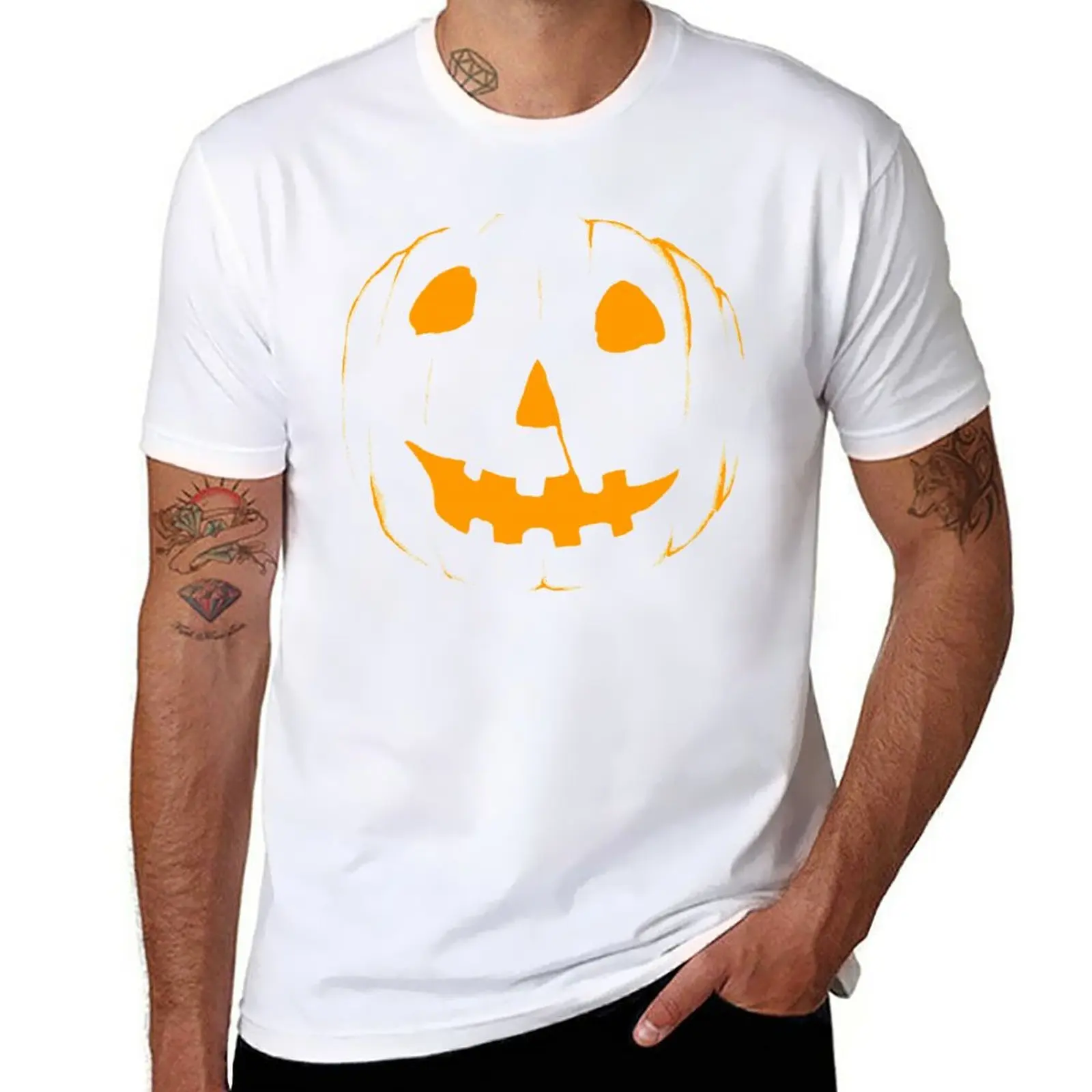 

jack o lantern 78 T-Shirt tops shirts graphic tees customs Men's cotton t-shirt