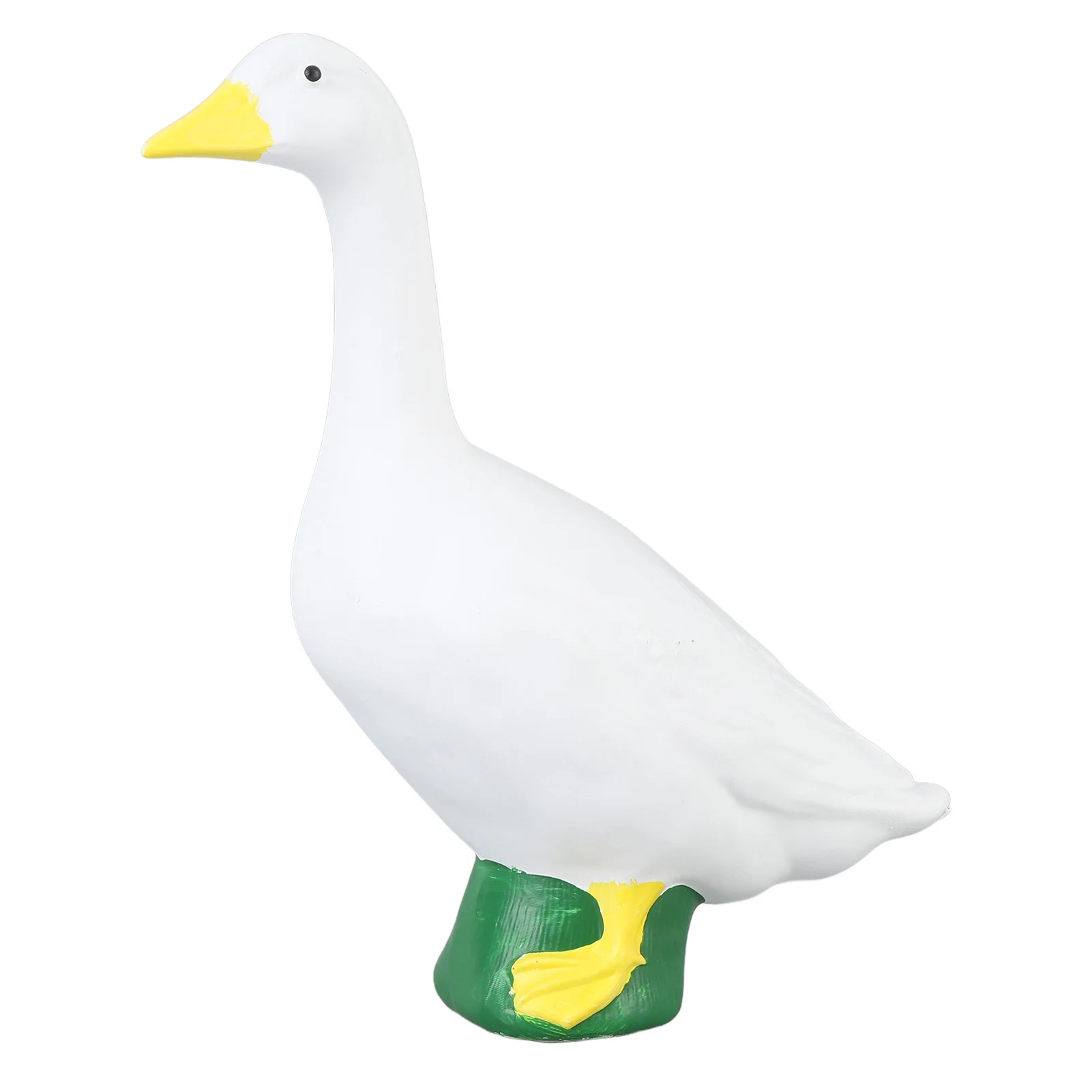 Exquisite Lifelike Goose Resin Ornament with Delicate Details
