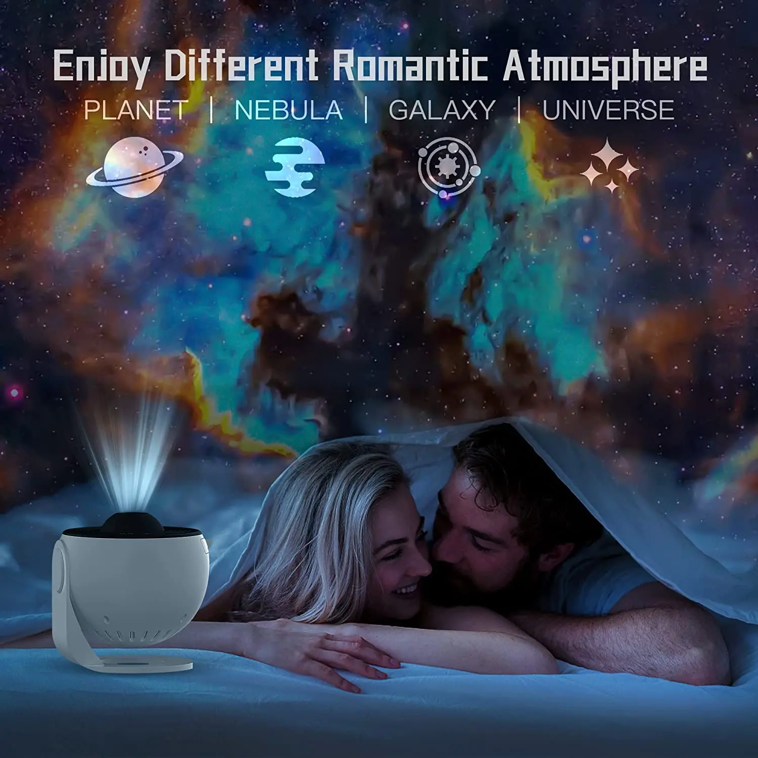 MtReal 12-in-1 Galaxy Projector: Starry Sky & Planetarium Night Light