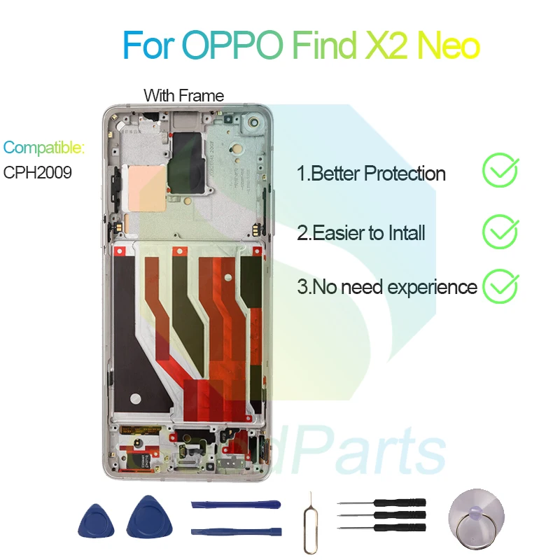 Écran LCD De Remplacement Pour OPPO Find X2 Neo 5G - TFT, Tactile, Kit Outils Inclus - Compatible CPH2009 - 8