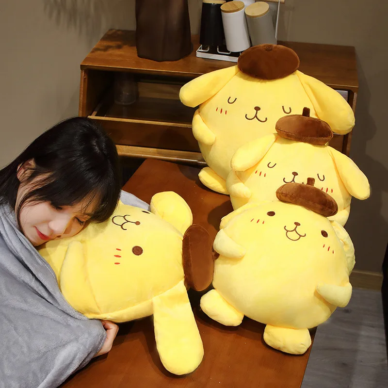 

Cute Sanrio Pompom Purin Anime Cartoon Soft Plush Doll Cotton Filling Throw Pillow Blanket Children Toys Girl Gift Free Shipping