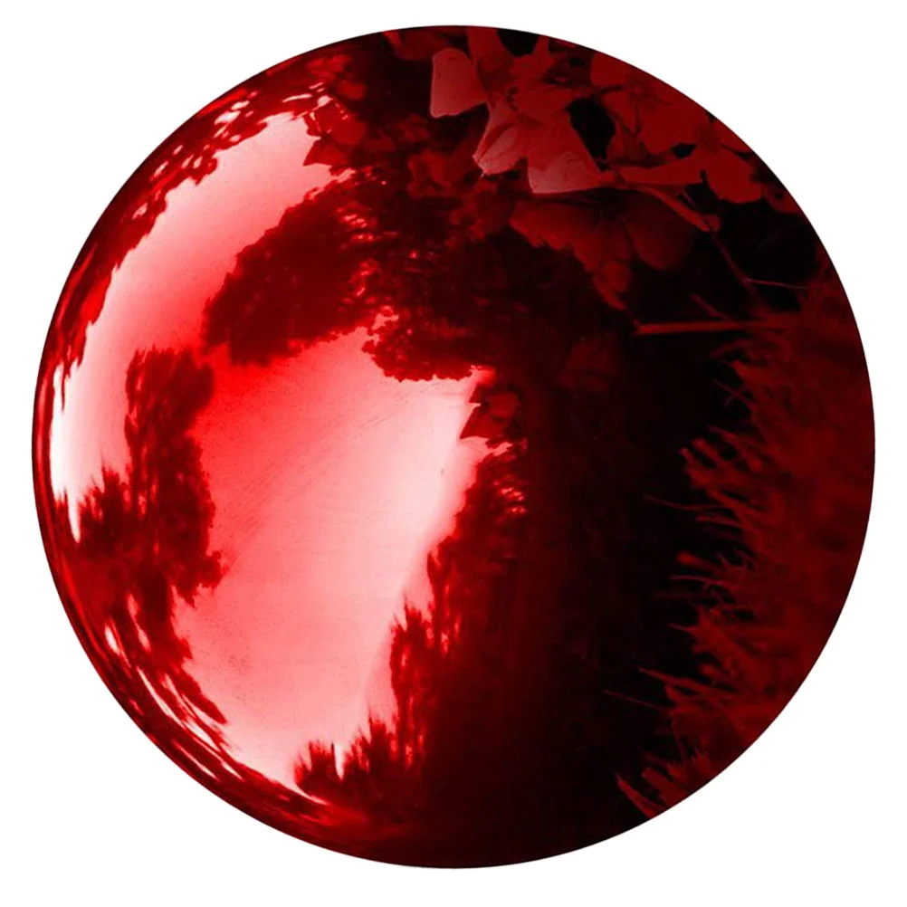 

Reflective Ball Christmas Ornaments Globe Garden Stainless Steel Decor Mirror Reflective Ball Outdoor Statue Gazing