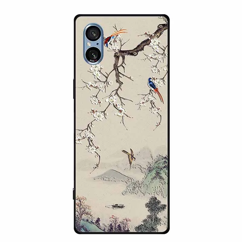 3D Relief Black Silicone Soft Back Cover Case