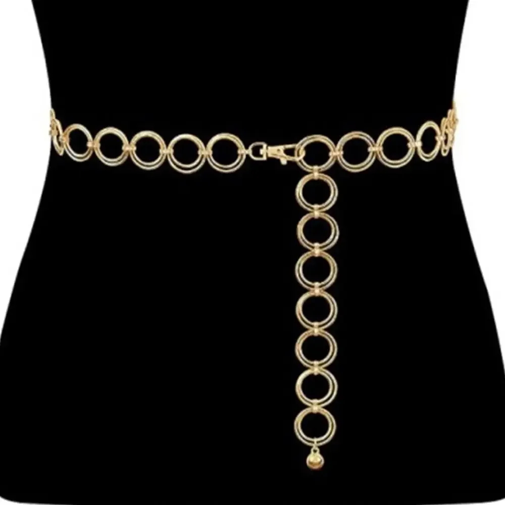 Vintage Punk Hip Hop Metal Waist Chain Belt