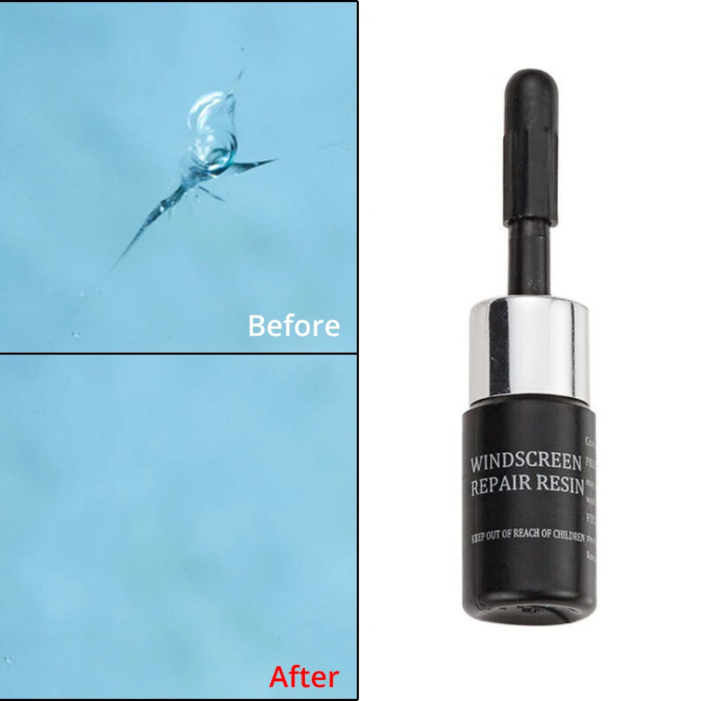 Windshield Repair Kit Car Windshield Repair Resin Kit Tools Windscreen Break Scratch Restoration Protective Stickers Glass Cleaner Care No Trace Wash