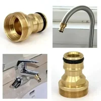 1/2/5PCS Universal Tap Kitchen Adapters Brass Faucet Watering Garden Tools Tap Connector Mixer Hose Adaptor Basin Fitting 2