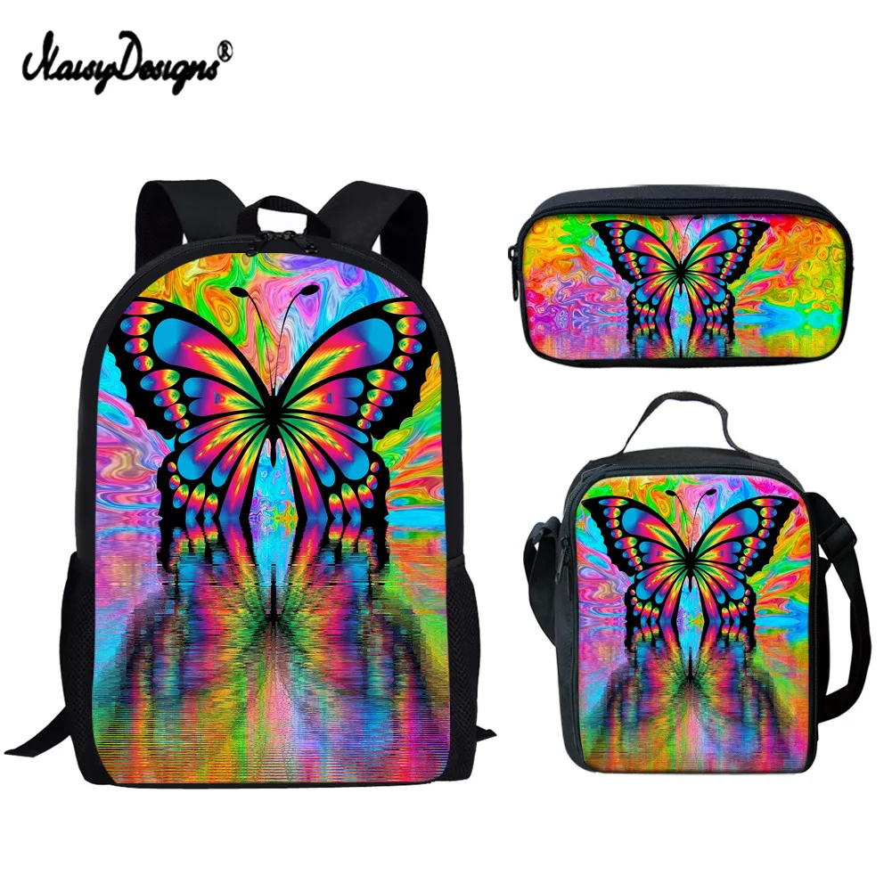 Женский рюкзак с принтом бабочки для школы и путешествий | Багаж сумки