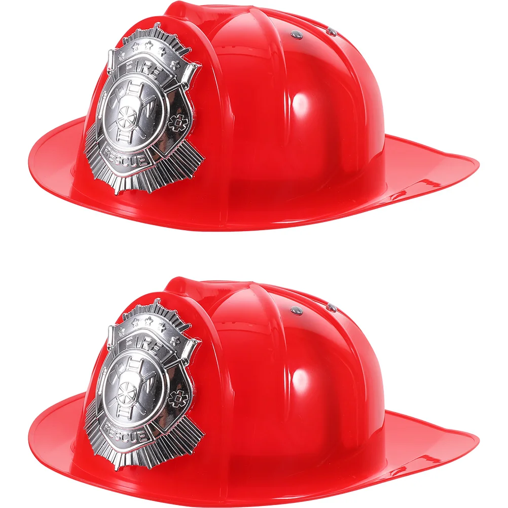 

Kids Firefighter Hat Cosplay Firefighter Fireman Costume Accessory for Boys Girls Plastic Firefighter Hat