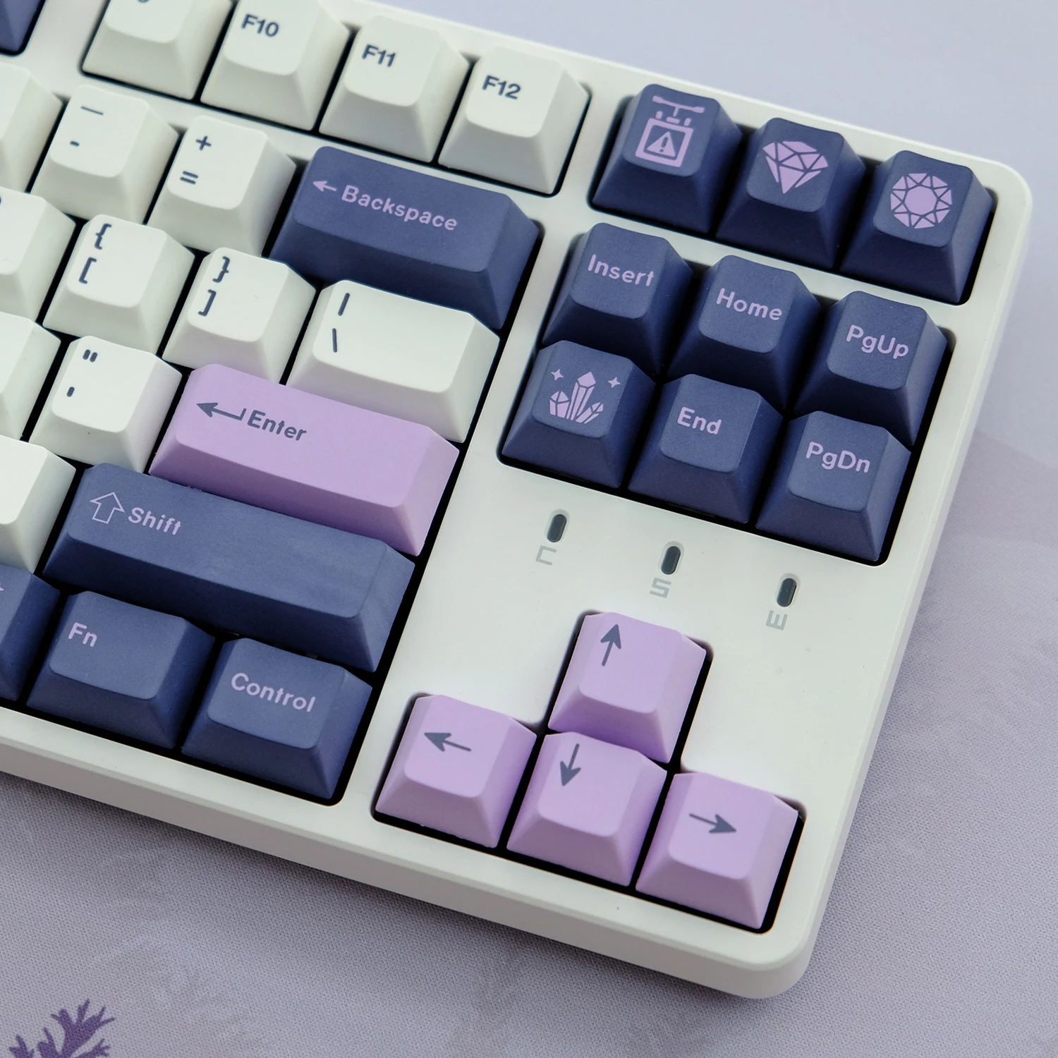 Chaves Gmk Ametista Keycaps Cereja Perfil Pbt Tintura Sublimação Teclado Mecânico Gmk Keycapsfor mx Switch 61 64 68 87 131 - Imagem 2