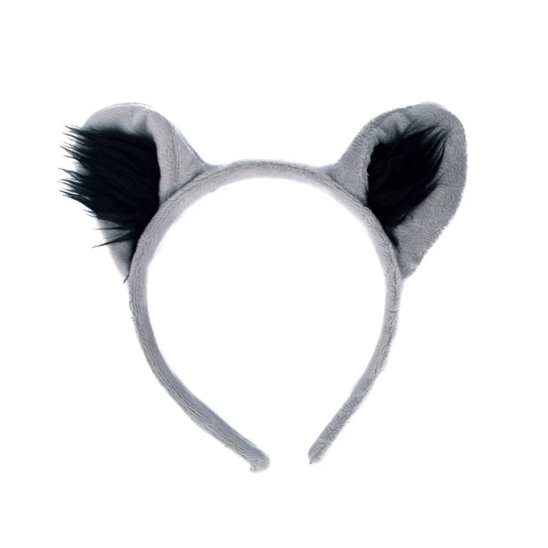 Waschbär-Kostüm-Set, Halloween-Kostüm, Cosplay, Party-Requisiten, Waschbär-Ohren, Stirnband, Schwanz, Augenmaske für Kinder DXAA – Detail 8