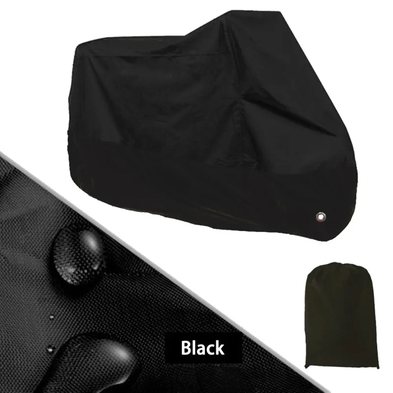 오토바이 커버 스쿠터 방수 자전거 비 방진 커버 M L XL 2XL 3XL 용 범용 야외 UV 보호기