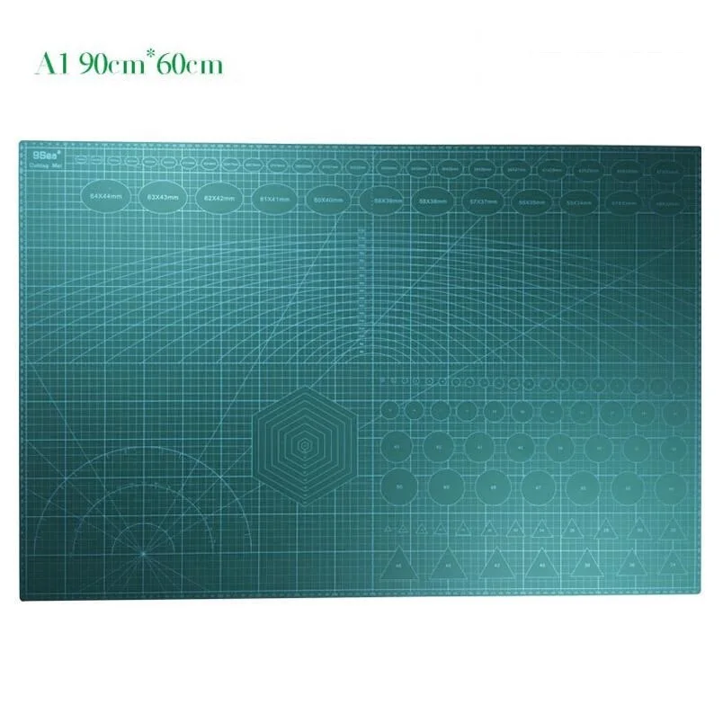 A1 양면 커팅 매트, 대형 PVC 커팅 플레이트, 흰색 코어, 조각 모델 플레이트, 긴 수명 90x60x3cm