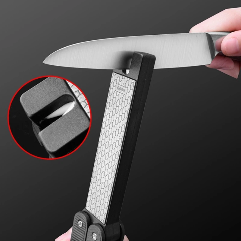 

Double Sided Folded Pocket Sharpener Diamond Knife Sharpening Stone Kitchen Tools 400/600# Whetstone Bar Polished Tools