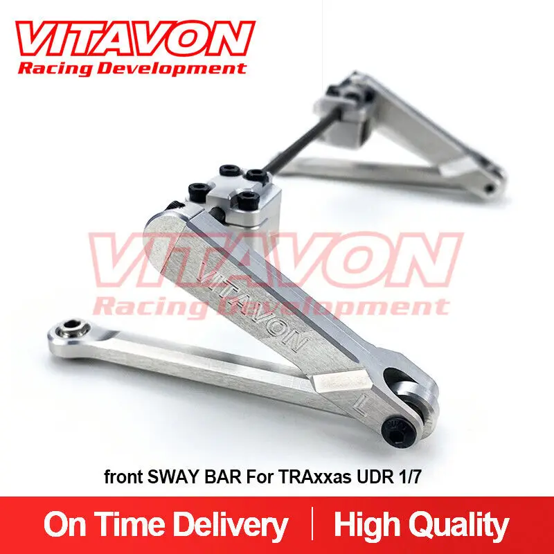 Vitavon Barra Antirollio Anteriore In Alluminio Cnc Riprogettata 7075 Per Traxxas Udr 1/7