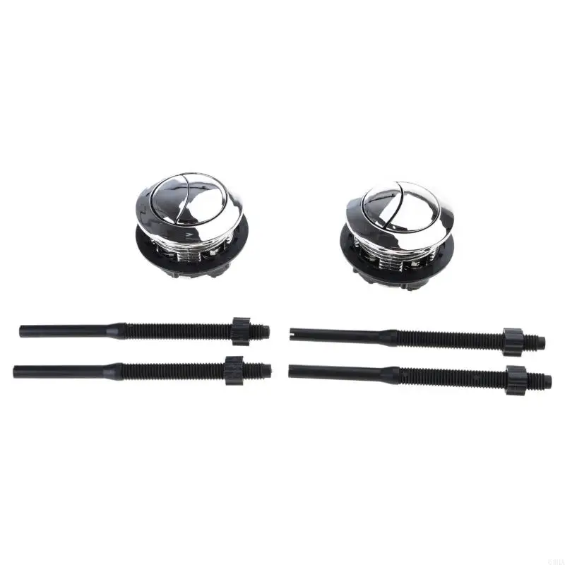 63HA Double Push Toilet Flush Button Round Head 38mm Water tanks Repair Accessory Round Toilet Flush Button ABS for Bathroom
