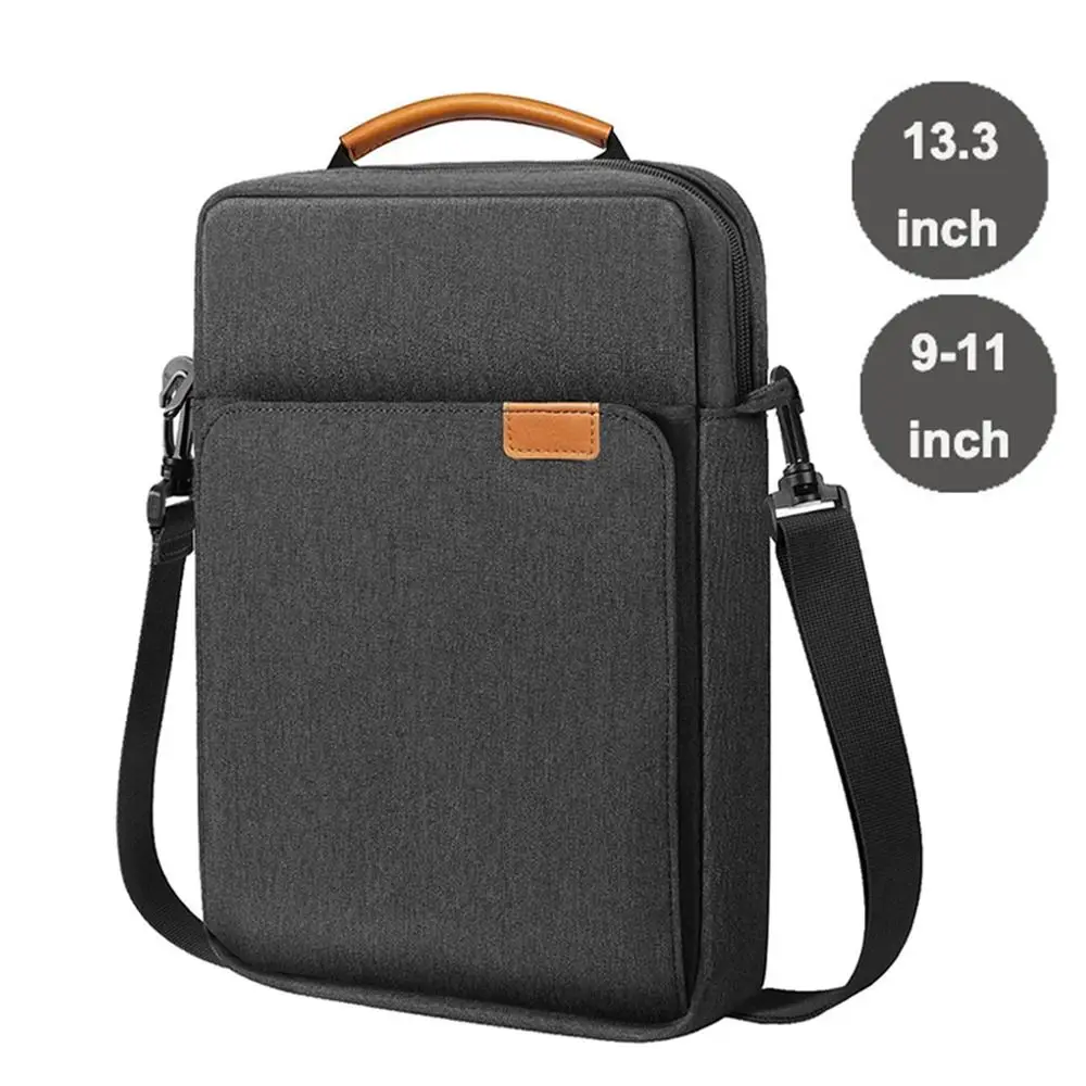 9-11/13.3 inch Adult Student Crossbody Messenge Handbag Storage Shoulder Bag Tablet Case For iPad Galaxy Tab