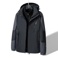 Outdoor Parka Set for Men and Women Winter Coat Thick and Warm Two-pieces Sets 3 in 1  Camping and Hiking Men Womens Parkas 1