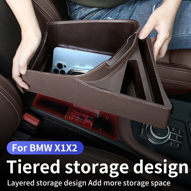 For BMW X1 F48 F49 X2 F39 2016-2022 LHD Car Armrest Organizer
