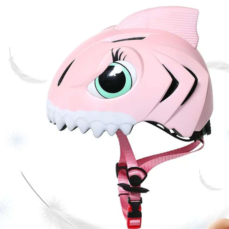 

Children's Bicycle Helmet 3D Shark Part Scooter Various Sports Adjustable Kid Girl Boy Breathable Hole Helmet