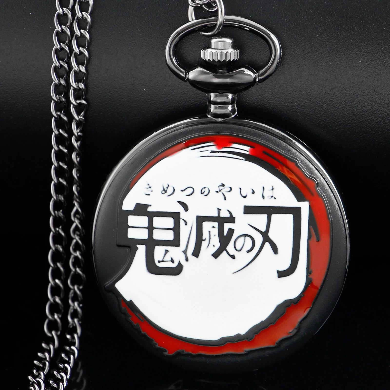 Popular Anime Cartoon Ghost Blade Quartz Pocket Watch Popular Men's Necklace Pendant Women's Children's Jewelry