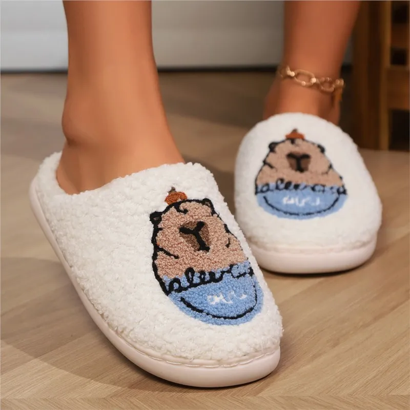 Warm Cotton Slippers for Women Non Slip House Shoes