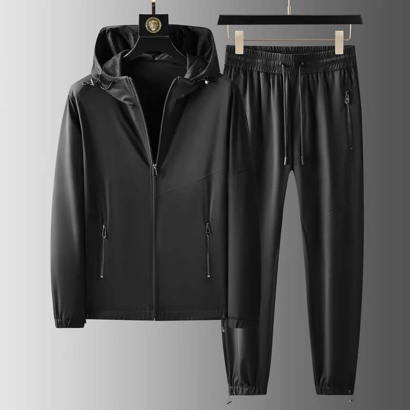 Highend men's sports suit men's spring new products thin stretch long