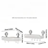 Suction Cup Kitchen Storage Rack Pot Lid Storage Rack with Hook Multi-Functional Wall-Mounted Punch-Free Wall Seasoning Rack 3