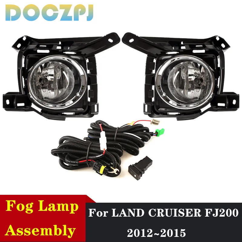 

1Set Car Front Bumper Driving Fog Light Assembly For TOYOTA LAND CRUISER FJ200 2012-2015 Fog Lamp With Wire and Switch
