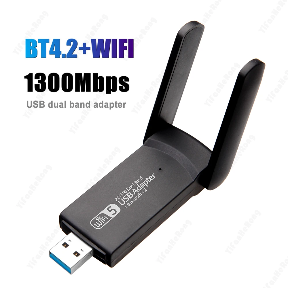 

USB Wi-Fi Bluetooth-совместимый адаптер Φ/2,4G Wi-Fi 5 антенна для настольного ноутбука Windows беспроводная сетевая карта