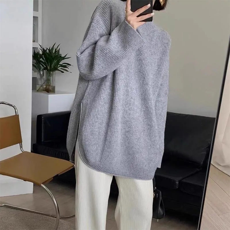 New Autumn and Winter Pregnant Sweater Woman Clothes Set Plus Size Irregular Sweater Plus Size Fashion Maternity Pants Suit