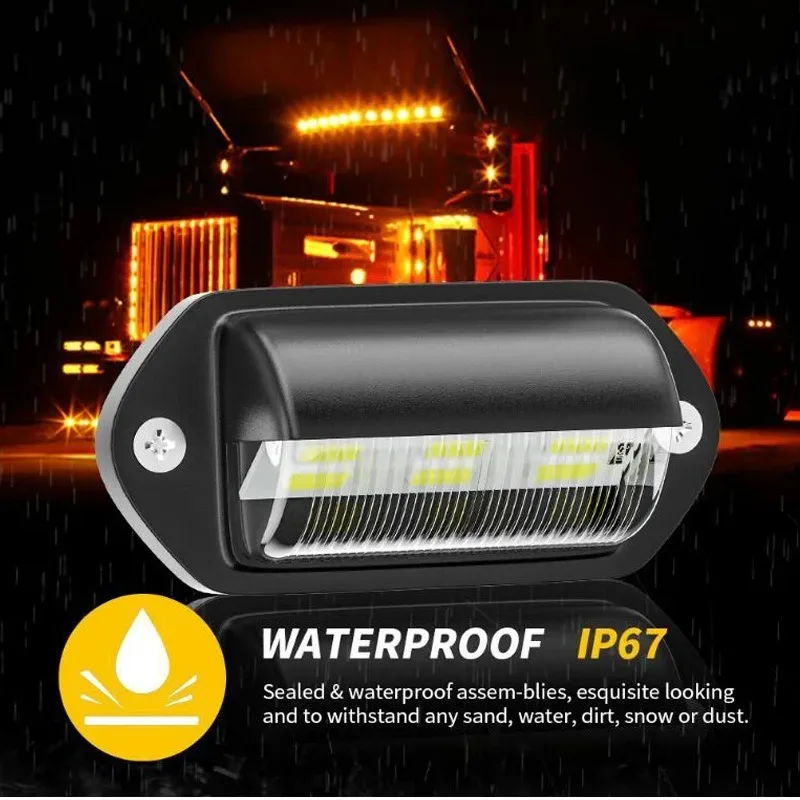 รูปสินค้า ไฟส่องป้ายทะเบียนรถยนต์ LED 6 ดวง สำหรับรถ SUV รถบรรทุก รถตู้