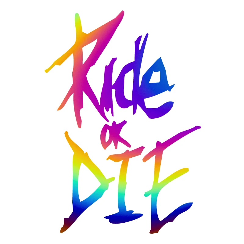 1PCS Bike Frame Stickers Ride or Die Top Tube Decals for MTB Bicycle Decorative Frame Stickers Bike Car Motorcycle Decals jmq j173a vehicle ride a bike for child