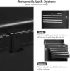 6-Drawer Rolling Tool Chest, 3-in-1 Tool Box Organizer w/Auto Locking System & Lockable Wheels & Sliding Drawers &Detachable Top 4