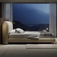 Lit Unique minimaliste luxe King tables de chevet lit de salon Double français Muebles Para dortoir chambre meubles accessoires 2