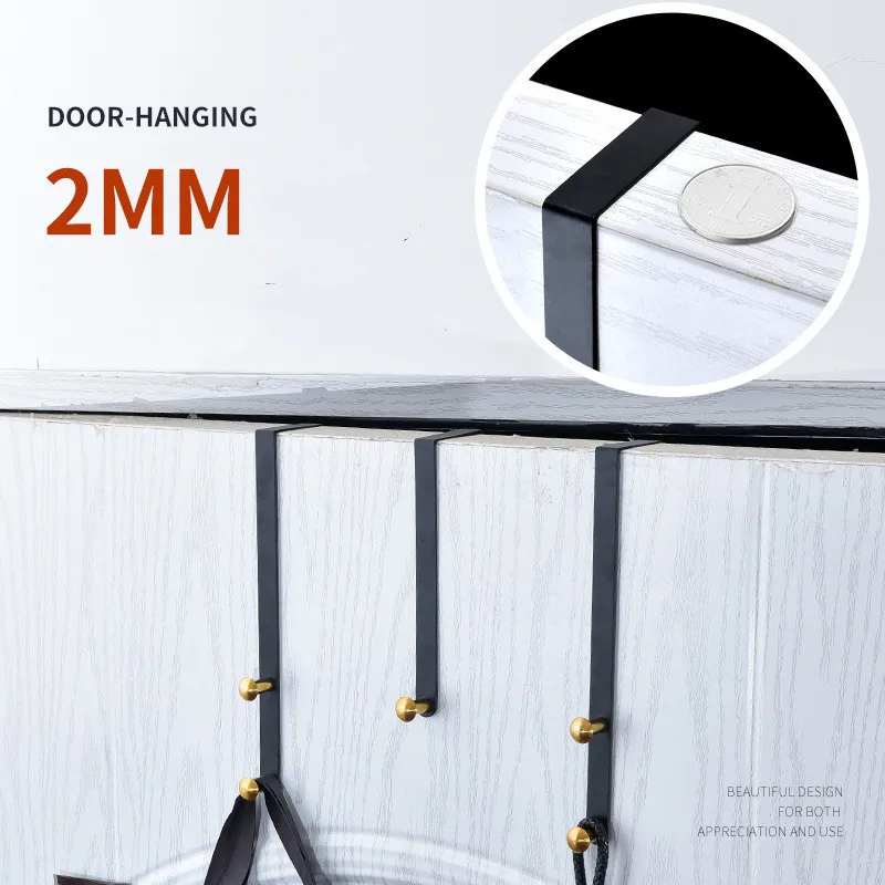 Description Picture 3 of itemStainless Steel Hat Clothes Bag Hanger Hook Holder Cupboard Door Kitchen Cabinet Back Storage Holder Rack Organizer Hanging