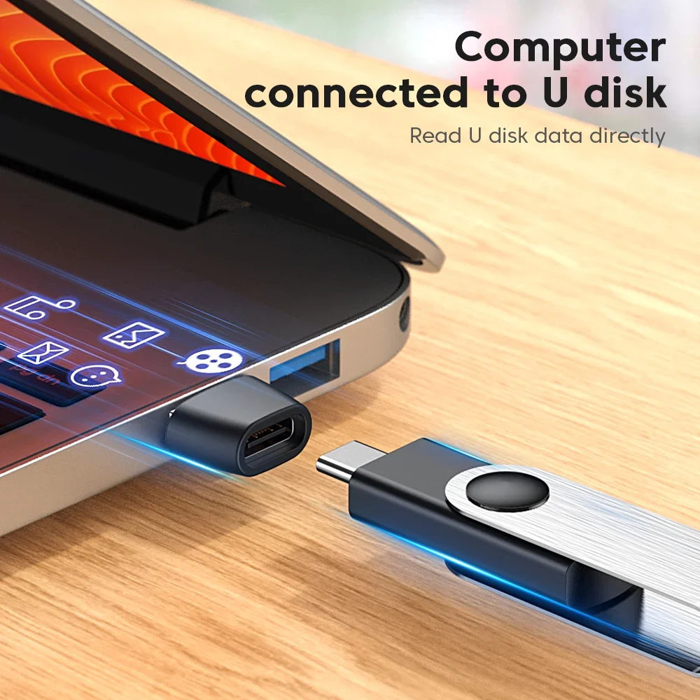 USB To Type C Adapter 1/3/5pcs USB To Type C OTG Adapter USB C Male To Female Converter For Macbook Air Pro Xiaomi Samsung USBC OTG