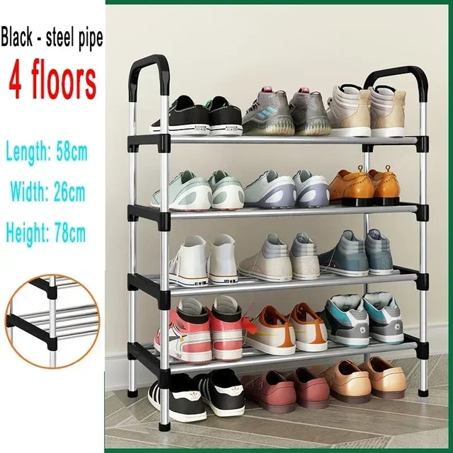 Meuble à Chaussures Métallique 5 Niveaux – Rangement Stable et Élégant pour Maison ou Appartement 7