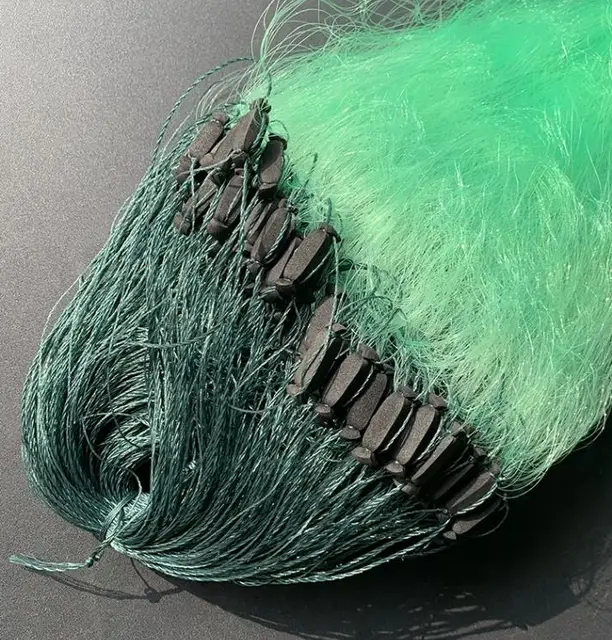Lawaia Fishing Sticky Net Three Layers 2mx100m Long 1 Finger Net Imported High Quality Brown Silk Fish Landing Nets Fish Tools 4