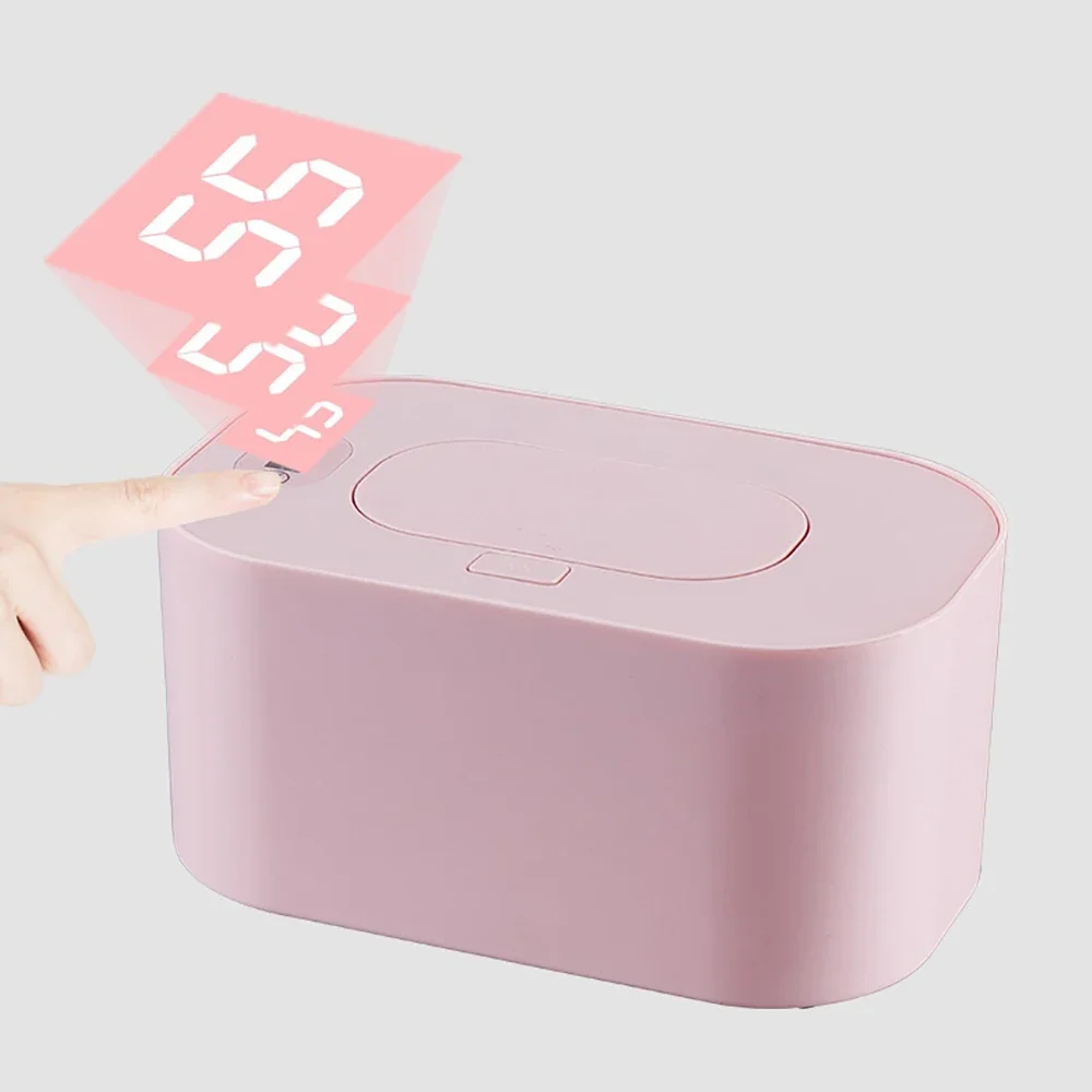  물티슈 워머 히터, 젖은 수건 디스펜서, 냅킨 가열 상자, 가정 및 자동차 사용, 미니 물티슈 워머 케이스, 소독 물티슈, 신제품