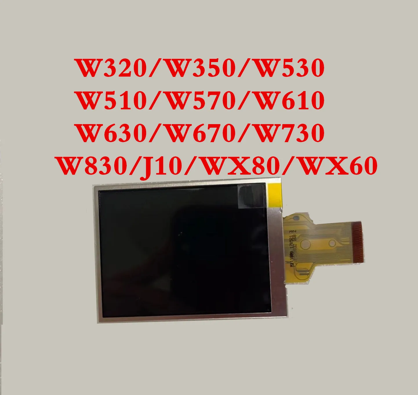 Camera display screen Gcell-New original LCD display screen repair parts for SONY DSC-W320/W350/W530/W510/W570/W610/W630/W670/W730/W830/J10/WX80/WX60