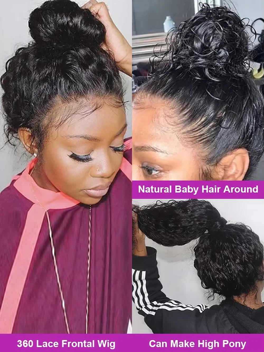 46 Inch 13x6 13x4 Lace Front Wigs Deep Wave Wig HD Transparent Lace Wigs 5x5 Human Hair Water Wave Wigs Brazilian 220% Density