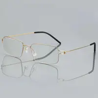 Lunettes de lecture anti-lumière bleue pour hommes, lunettes de lecture d'affaires, cadre en alliage de titane, hypermétropie masculine, presbytie, lunettes pour délinquants 4