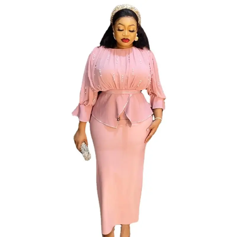 Two Piece Set Tops And Pencil Skirt Suit Women Clothing 2023 Spring Summer Office Lady Party Matching Robe Outfits Suits
