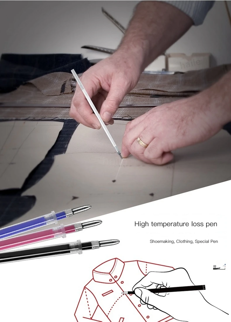 Hitze löschbare magische Marker Stift Minen Set Hochtemperatur verschwindenden Stoff DIY Handwerk Nähen Zubehör Stifte – Detail 2