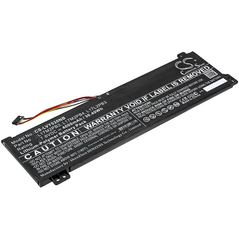 

CS 4000mAh/30.40Wh battery for Lenovo Yoga V330-15,Yoga V530-14,Yoga V530-15 L17C2PB3,L17C2PB4,L17L2PB3,L17L2PB4