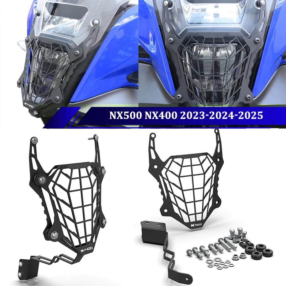 

For HONDA NX400 NX500 2023-2024-2025 Motorcycle Accessories Headlight Grill Protector Light Cover Protective Guard NX 400 NX 500