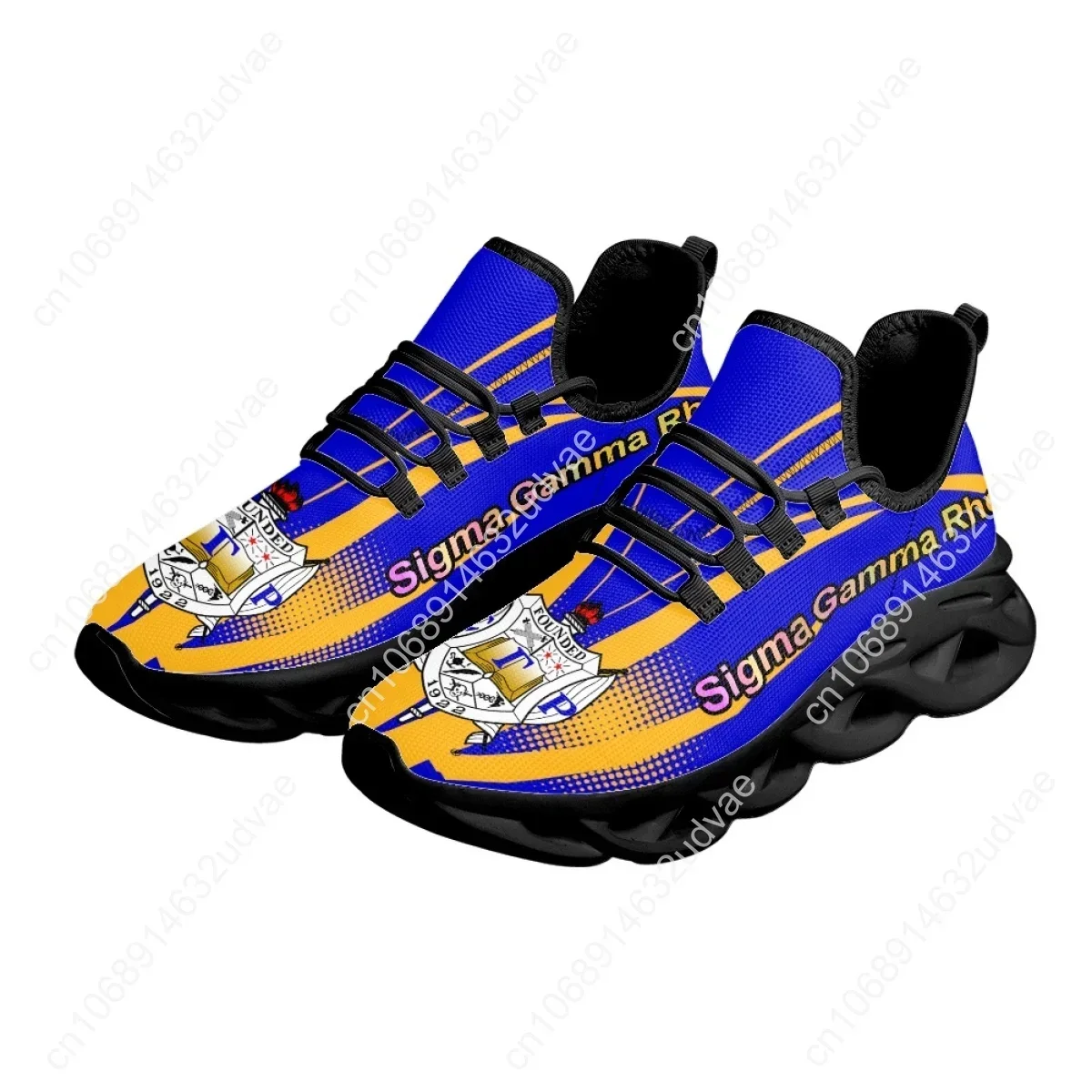 Women Shoes Lace-up Mesh Shoes Sigma Gamma Rho Poddles Breathable Running Shoe Wear-resistant Tennis Flat Shoes Hot